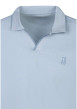 Thumbnail Polo en coton bleu à coupe droite pourvu d'un col à revers épais - Image 3