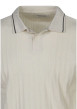 Thumbnail Polo en coton beige à coupe droite pourvu d'un col côtelé boutonné - Image 3