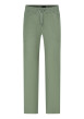 Thumbnail Pantalon Milak en coton vert à coupe droite pourvu d'une taille élastiquée