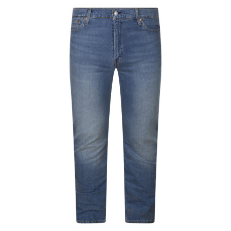 Jean en coton indigo uni avec une coupe slim et...