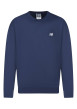Thumbnail Sweat marine uni avec une coupe droite et des manches longues