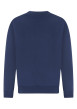 Thumbnail Sweat marine uni avec une coupe droite et des manches longues - Image 2