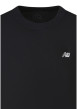 Thumbnail T-shirt en coton noir uni avec une coupe droite et un col rond - Image 3