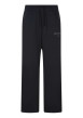 Thumbnail Pantalon jogging noir uni avec une coupe large et une taille élastiquée