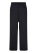 Thumbnail Pantalon jogging noir uni avec une coupe large et une taille élastiquée - Image 2