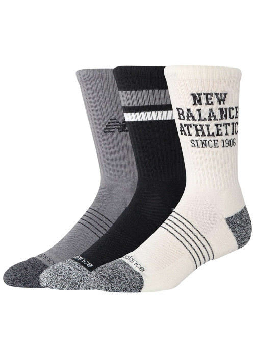 Lot de 3 paires de chaussettes grises unies avec une taille haute