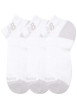 Thumbnail Lot de 3 paires de chaussettes blanches unies tailles basses avec logo - Image 2