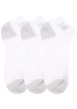 Thumbnail Lot de 3 paires de chaussettes blanches unies tailles basses avec logo - Image 3