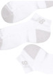 Thumbnail Lot de 3 paires de chaussettes blanches unies tailles basses avec logo - Image 4