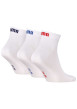 Thumbnail Lot de 3 paires de chaussettes blanches unies tailles basses avec logo cousu - Image 2