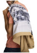Thumbnail Blouson sable uni avec une coupe droite et des poches zippées - Image 3