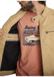 Thumbnail Blouson sable uni avec une coupe droite et des poches zippées - Image 4