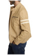 Thumbnail Blouson sable uni avec une coupe droite et des poches zippées - Image 7