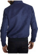 Thumbnail Blouson marine uni avec une coupe droite et un col montant avec un bouton - Image 2