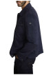 Thumbnail Blouson marine uni avec une coupe droite et une fermeture boutonnée - Image 2