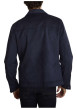 Thumbnail Blouson marine uni avec une coupe droite et une fermeture boutonnée - Image 3