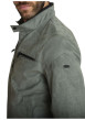 Thumbnail Blouson vert d'eau uni avec une coupe droite et un col montant - Image 5