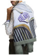 Thumbnail Blouson vert d'eau uni avec une coupe droite et un col montant - Image 6