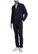 Thumbnail Gilet en coton marine uni avec une coupe droite et un col montant - Image 5