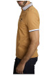 Thumbnail Polo en coton camel uni avec une coupe droite et un col boutonné - Image 2
