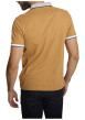 Thumbnail Polo en coton camel uni avec une coupe droite et un col boutonné - Image 3