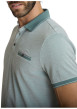 Thumbnail Polo en coton vert uni avec une coupe droite et une poche passepoilée à l'avant - Image 3