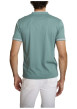 Thumbnail T-shirt vert d'eau uni avec une coupe droite et des manches courtes - Image 2