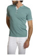 Thumbnail T-shirt vert d'eau uni avec une coupe droite et des manches courtes - Image 4