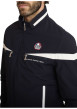 Thumbnail Blouson marine uni avec une coupe ajustée et une fermeture zippée - Image 4