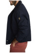 Thumbnail Blouson marine uni avec une coupe ajustée, un zip et des boutons-pressions - Image 2