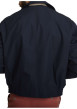 Thumbnail Blouson marine uni avec une coupe ajustée, un zip et des boutons-pressions - Image 3