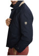 Thumbnail Blouson marine uni avec une coupe ajustée, un zip et des boutons-pressions - Image 5