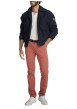 Thumbnail Blouson marine uni avec une coupe ajustée, un zip et des boutons-pressions - Image 7