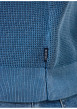 Thumbnail Pull en coton bleu uni avec une coupe droite et un col rond - Image 4