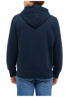 Thumbnail Sweat zippé en coton mélangé marine uni avec une coupe droite et une capuche - Image 3