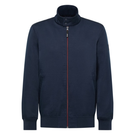 Blouson marine uni avec une coupe droite et un...
