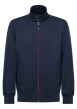 Thumbnail Blouson marine uni avec une coupe droite et un col montant à zip