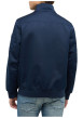 Thumbnail Blouson marine uni avec une coupe droite et un col montant à zip - Image 3