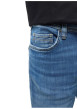 Thumbnail Jean en coton stone uni avec une coupe slim à zip et à bouton - Image 4