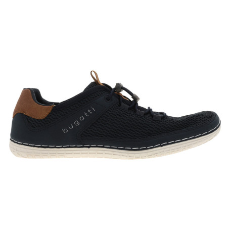 Sneakers bleu marine en mesh sur le pourtour...