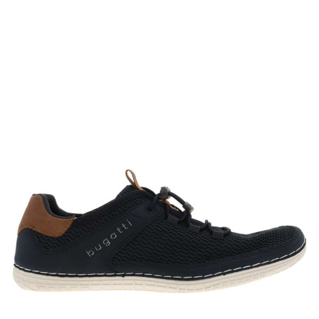 Sneakers bleu marine en mesh sur le pourtour...