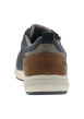 Thumbnail Sneakers bleu marine à talon plat avec des lacets et un zip latéral - Image 7