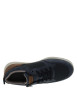 Thumbnail Sneakers bleu marine à talon plat avec des lacets et un zip latéral - Image 5