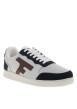 Thumbnail Tennis Hazel en cuir bordeaux à talon plat avec des lacets plats - Image 3
