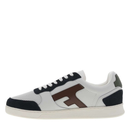Tennis Hazel en cuir bordeaux à talon plat avec...
