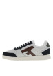 Thumbnail Tennis Hazel en cuir bordeaux à talon plat avec des lacets plats - Image 2