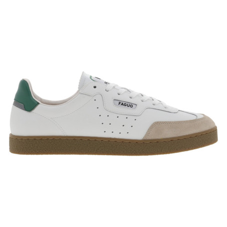 Tennis Lumbo en cuir blanches avec un patch de...