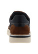 Thumbnail Tennis en cuir jean et tan à talon plat avec des lacets taupe - Image 6