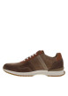 Thumbnail Baskets running en cuir taupe à talon plat avec des lacets tressés - Image 2