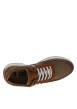 Thumbnail Baskets running en cuir taupe à talon plat avec des lacets tressés - Image 4